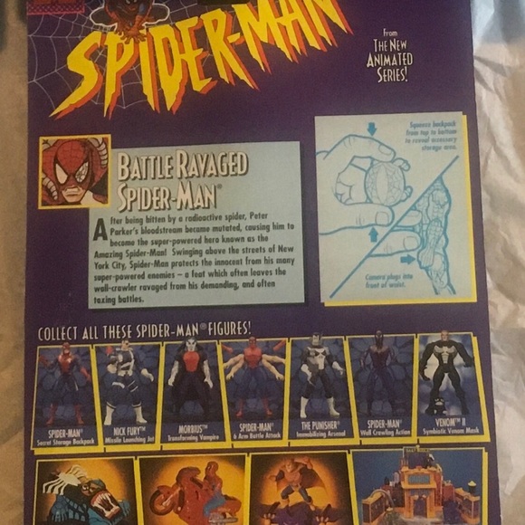 NEW Rhino & Battle Ravaged Spiderman Figures - Picture 3 of 13